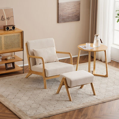 General Home Furniture Modern Nordic Luxury Lounge Chair Solid Wood Leisure Sofa Chair For Living Room