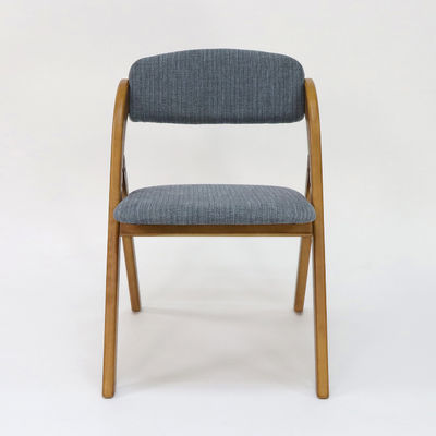 Customized Vintage Style Wooden Dining Chair with Foldable Design and Fabric Cover