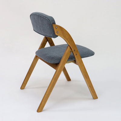 Customized Vintage Style Wooden Dining Chair with Foldable Design and Fabric Cover