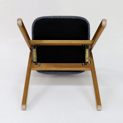 Customized Vintage Style Wooden Dining Chair with Foldable Design and Fabric Cover