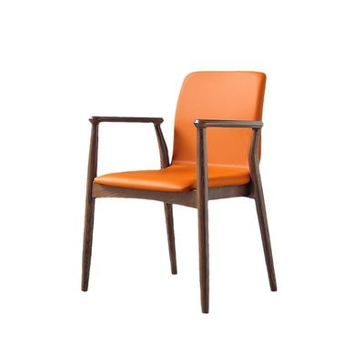 Rubber Wood Frame Dining Chair for Restaurant Customize Luxury Modern Wooden Furniture