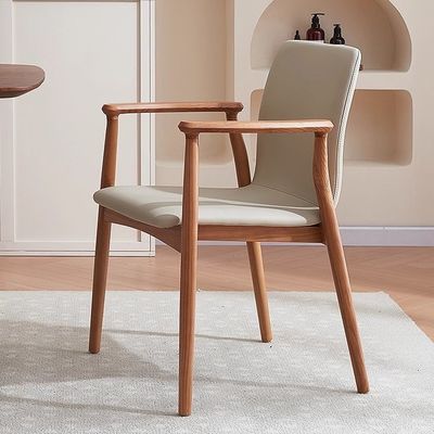 Rubber Wood Frame Dining Chair for Restaurant Customize Luxury Modern Wooden Furniture