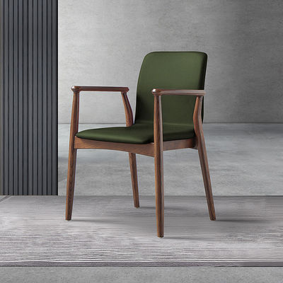 Rubber Wood Frame Dining Chair for Restaurant Customize Luxury Modern Wooden Furniture