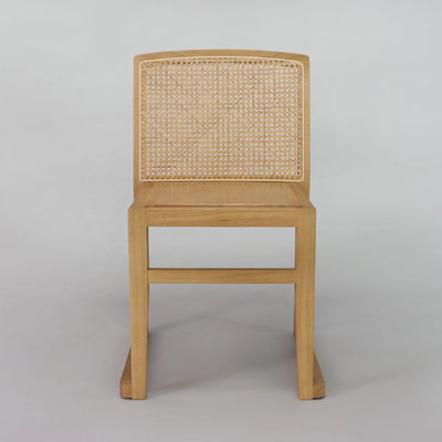 Solid Wood Dining Chairs U Stackable Rattan Backrest Furniture for Hotel Restaurant NO Folded Furniture Finish Nitrolacquer