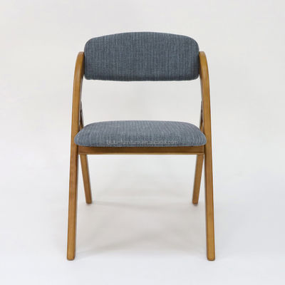 Vintage Wooden Classic Furniture Foldable Solid Wood Dining Chair for Dining Room in Walnut/Natural/Black