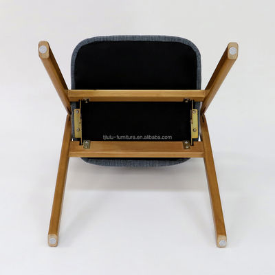 Vintage Wooden Classic Furniture Foldable Solid Wood Dining Chair for Dining Room in Walnut/Natural/Black