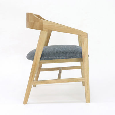 Customized Modern Wood Dining Chair for Restaurant Hotel Fabric Cover Walnut/Natural/Black