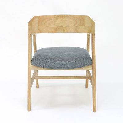 Customized Modern Wood Dining Chair for Restaurant Hotel Fabric Cover Walnut/Natural/Black
