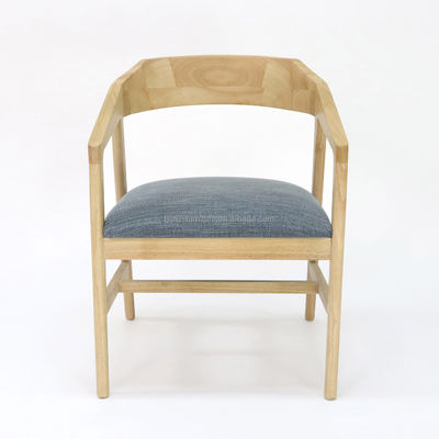 Customized Modern Wood Dining Chair for Restaurant Hotel Fabric Cover Walnut/Natural/Black