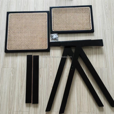 Solid Wood and Rattan Upholstery Nordic Dining Chair for Restaurant Modern Home Furniture Design