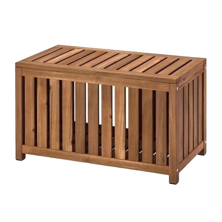 Customization Wooden Outdoor/Indoor Storage Bench Large Storage Deck Box Garden Shed