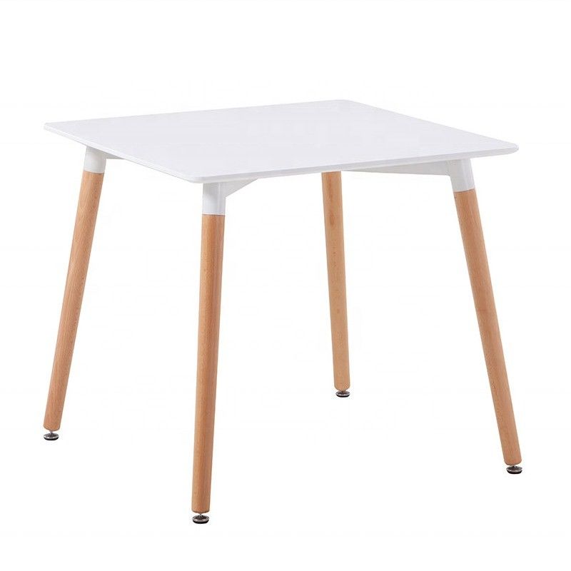NO Folded Assurance Customized Practical Professional Square Dinning Table with Solid Wood Leg Coffee Table Mail Packing