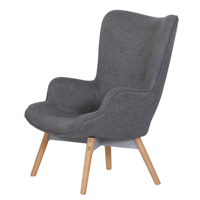 Hospital Customized Practical Livingroom Armchair with Solid Wood Frame and Fabric Seat Back Material