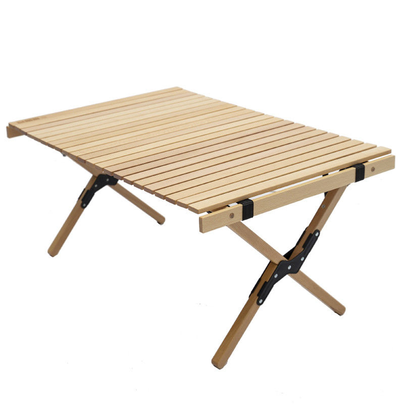 Competitive Cake Roll Folding Wood Tables Carrying Outdoor Leisure Table Wooden Furniture General for Luxury Modern Style