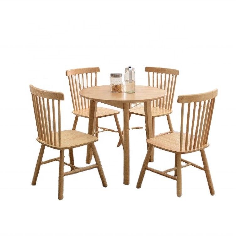Modern Dinning Table and Chair Cover Set for Solid Wood Furniture in Natural or Ash Color