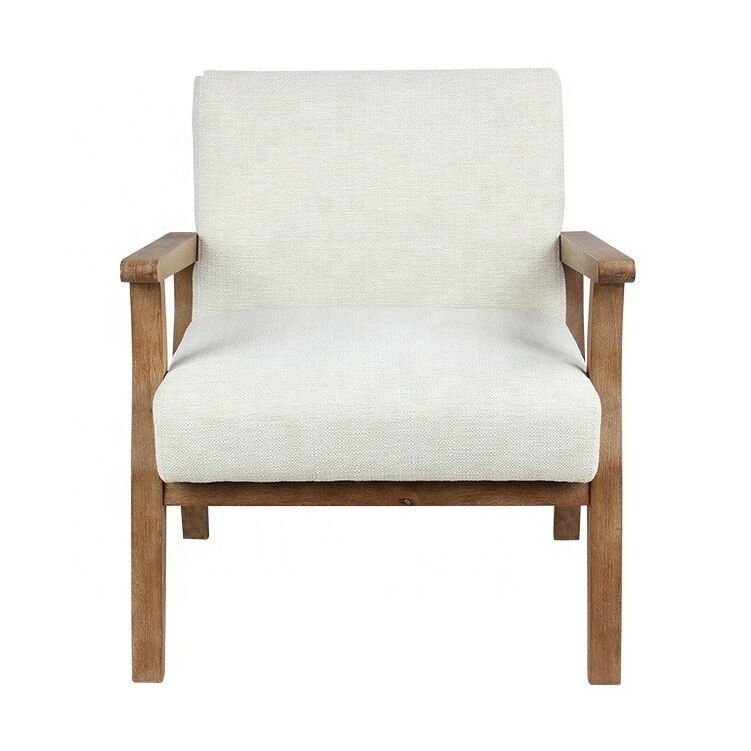 Solid Wood Leg Leisure Chair for Latest Customized Exquisite Workmanship Livingroom Arm Chair