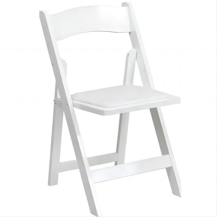 Hotel Event Usage Wooden Folding Chairs for Wedding Popular Colors White Hotel Banquet Dining