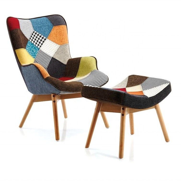 General Mail Packing Home Furniture Customized Practical Economy Leisure Livingroom Chair with Wood Leg Study Chair