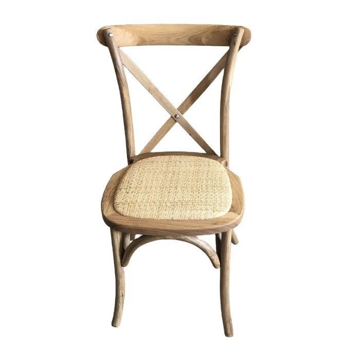 Modern Style Nitrolacquer Finish Solid Wood Stackable Dining Chair for Restaurant and Wedding