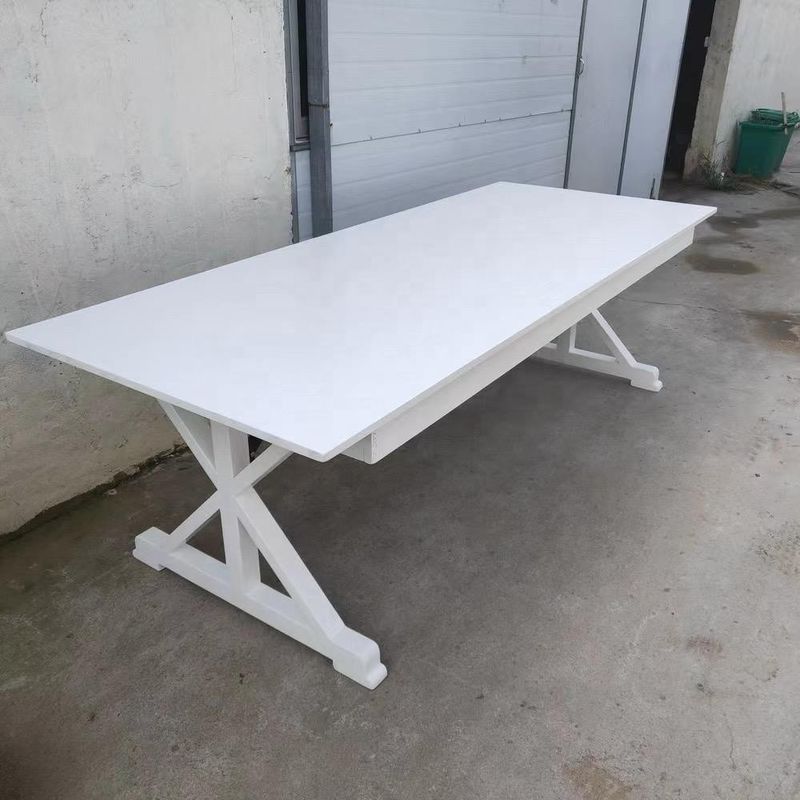 Outdoor Wedding Event Rental Wood Banquet Folding Table for DINING TABLE Style Needs Folded Design and Sale