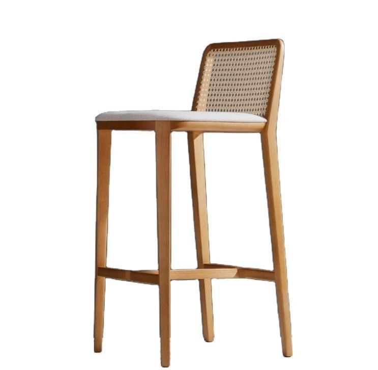 Commercial Furniture Wood Bar Chair Rattan Chairs Stool for Modern Style and Sale