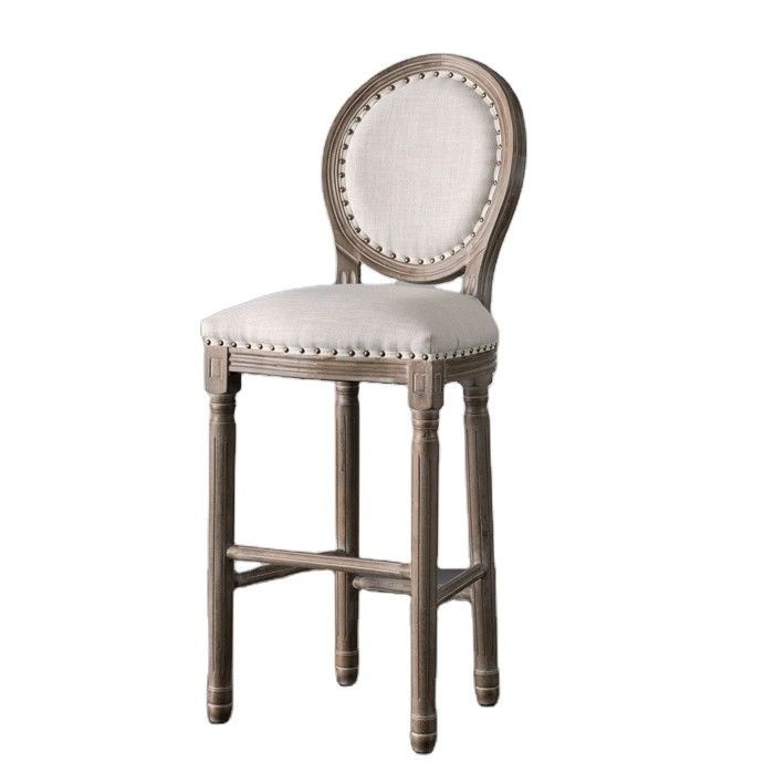Customizable Seat Height Wood High Bar Chair for Bar Furniture W49.5*D49*H99.5CM