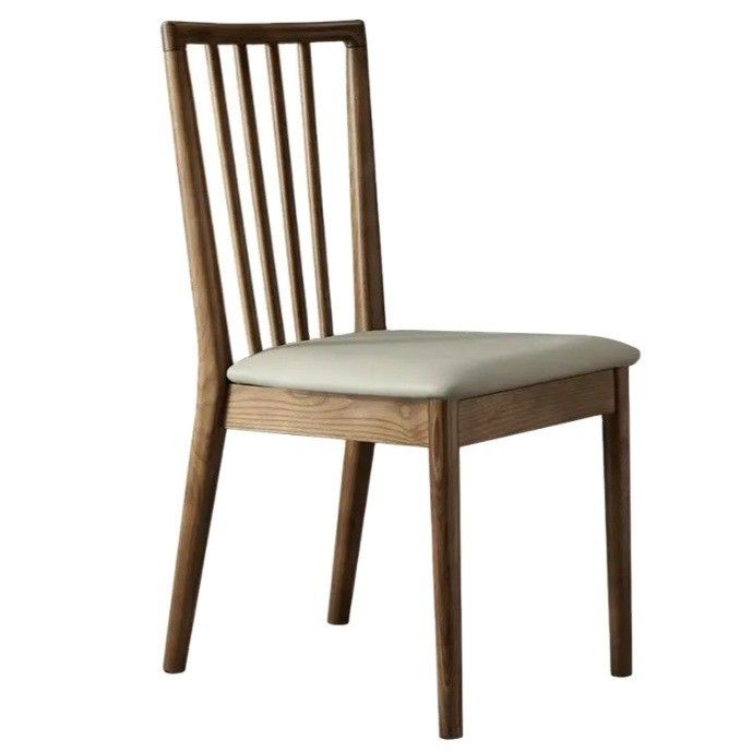 Contemporary Design High Back Upholstered Dining Chair Made of Ash Wood for Restaurant and Hotel