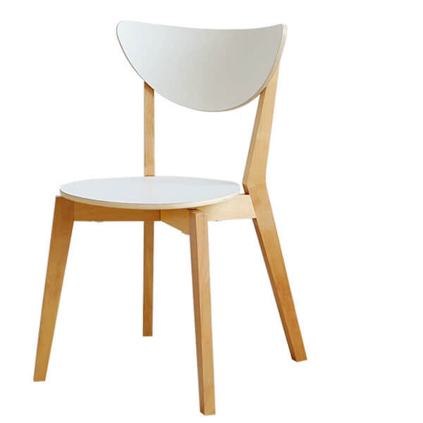 Solid Wood Antique Carved High Back Bent Birch Dining Chairs for Coffee Shop Seating Collection