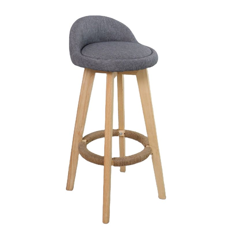 Modern Style Antique Upholstered Wooden Stools Leather Bar Chair for Bar Table Dining Room and Bar Function
