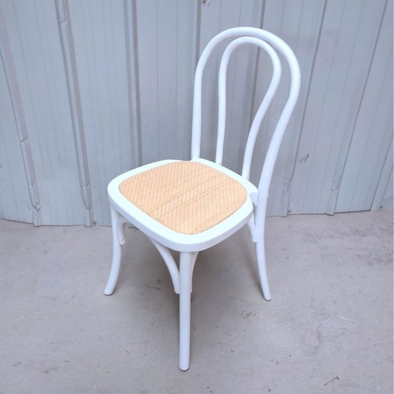 Stackable Wood Chair with 100KG Weight Limit Modern Furniture Restaurant Natual Stacked Rattan Dining Chairs