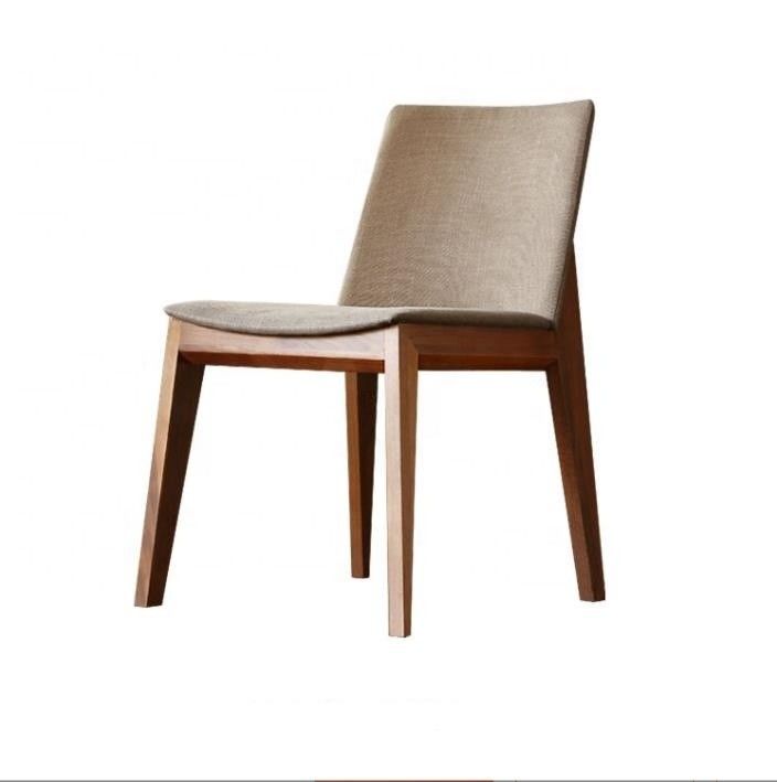 Nordic Fabric Leather Wood Dining Chairs The Perfect Choice for Modern Dining Room Furniture