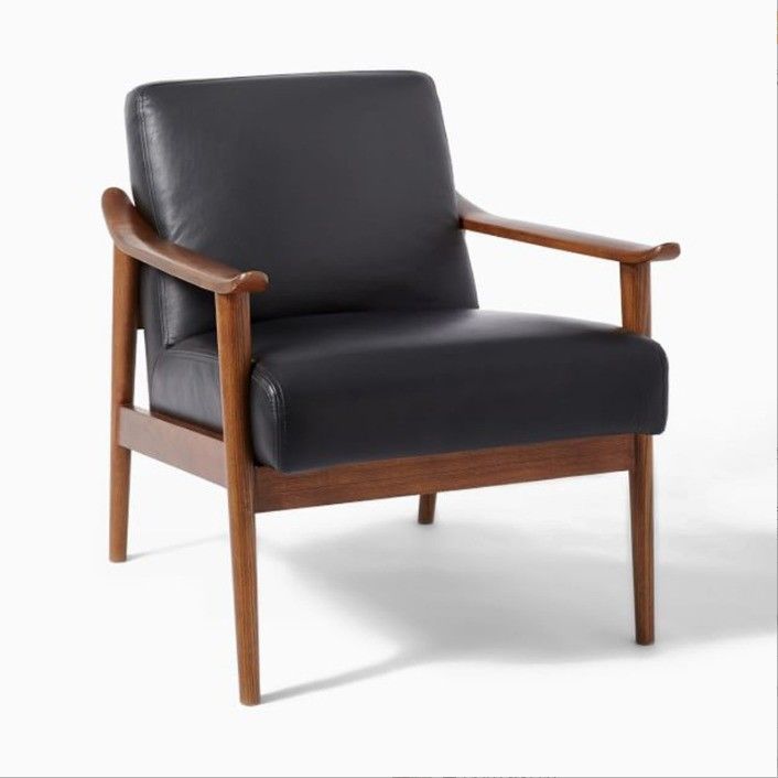 200KG Weight Limit High Grade Modern Wooden Leisure Arm Chair for Living Room Sofa Lounge in Brown/Gray/Yellow/Black