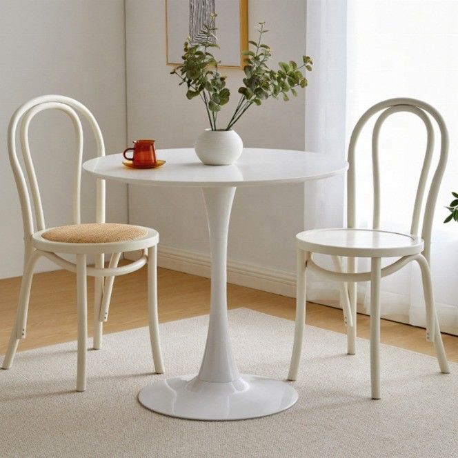 Custom Size Bentwood Stackable Dining Chairs in Mid Century French Thonet Style for Restaurants