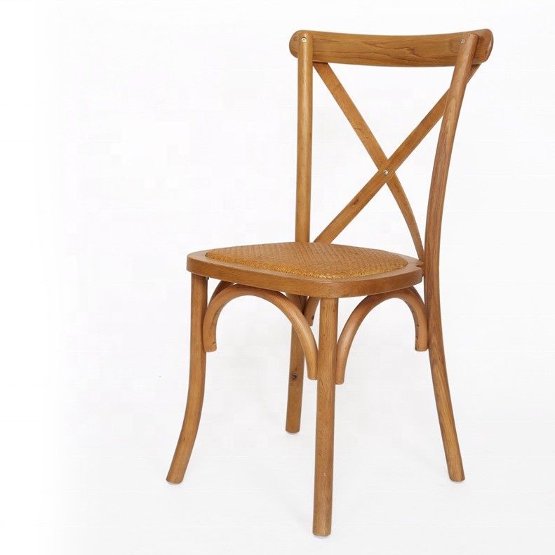 Leisure Facilities Style Solid Wood Cross Back Wedding Chair for Leisure Chair Style