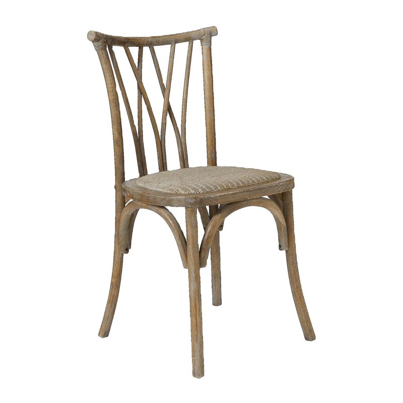 Vintage X Cross Back Wood Chair for Hotel Wedding Event Restaurant Banquet Dining Stackable and Antique Wedding Chair