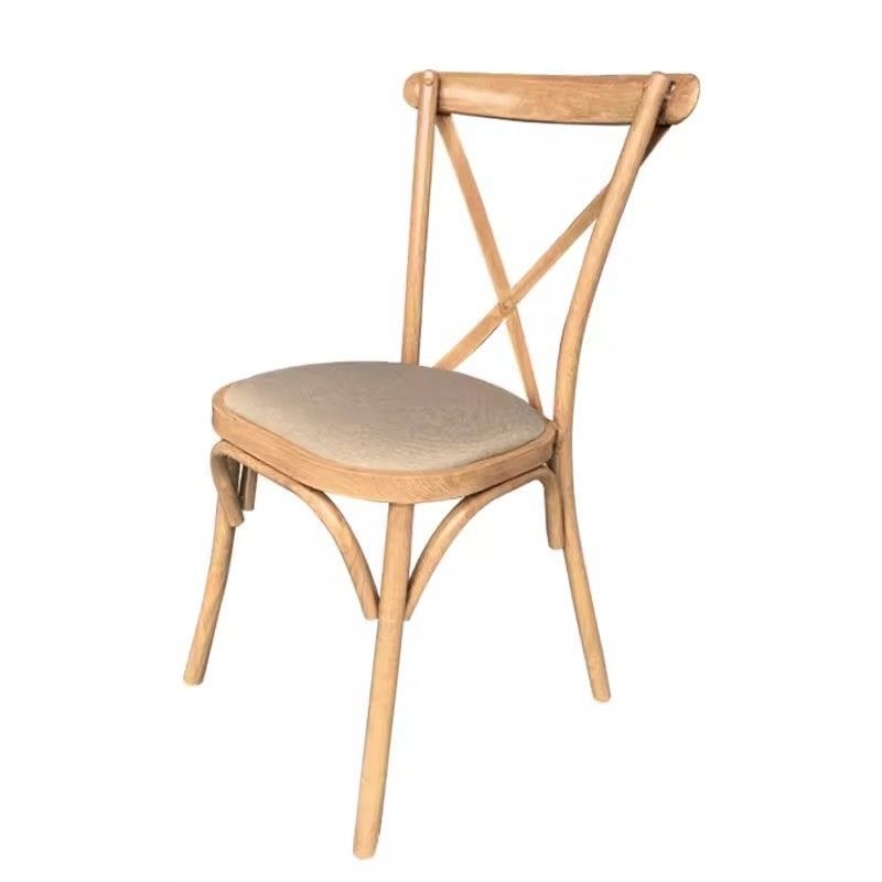 Apartment Mail Packing Nordic Modern Cross Back Metal Dining Chair with Nordic Design