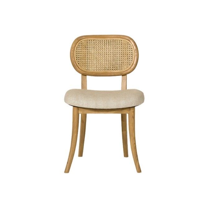 Vintage Rattan/Wicker Chair Solid Wood Dining Chair Armless Rattan Chair for Customer Needs