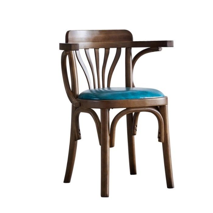 Contemporary Design Style Solid Wood Restaurant Chair Upholstered for Home Furniture Distribution