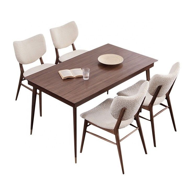 PU Leather Wooden Legs Dining Chair for Specific in Modern Dining Room Furniture