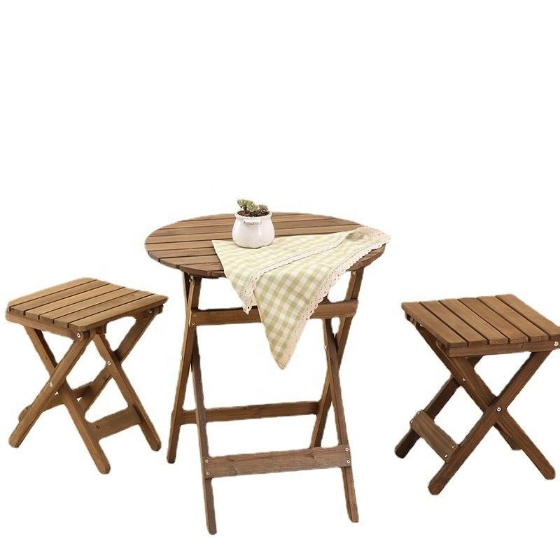 Mail Packing Y Durable Outdoor Patio Furniture Sets with Solid Wood Modern Dining Set and Garden Chairs