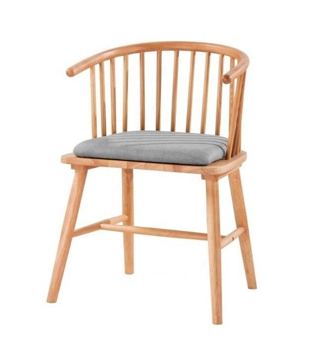 Modern Design Stacking Winsor Dining Chair Solid Wood Furniture for Nordic Custom Restaurant