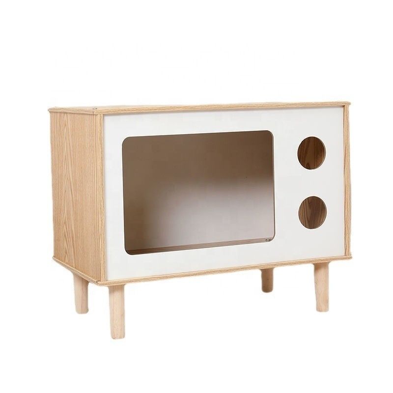 Modern Multi-functional Wooden Pet Nest and Side Cabinet for Contemporary Living Room Furniture