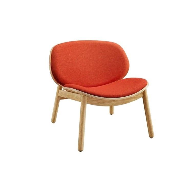 Comfortable Fabric Seat Wooden Chair for Hotel Restaurant Living Room Coffee Shop in Nordic Modern Design