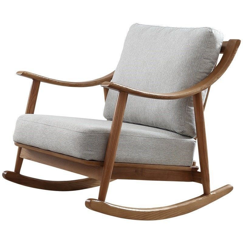 Mail Packing Wooden Furniture Rocking Sofa Chair for Home and Office in North Europe Style Design