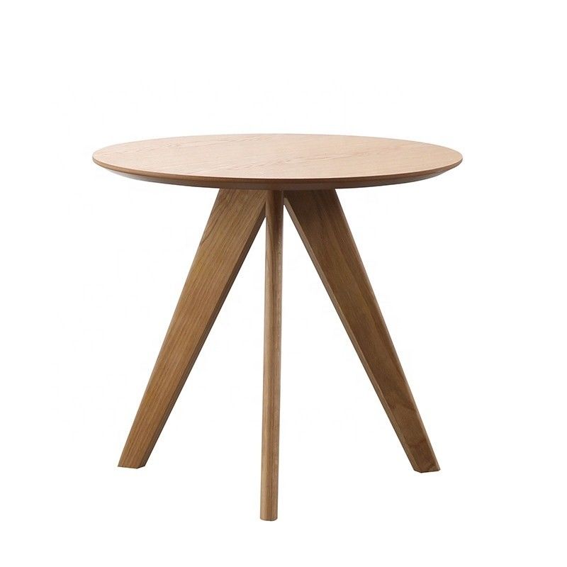 Home Furniture Modern Designs Adjustable Height Coffee Table Restaurant Round Solid Wood Dining Table