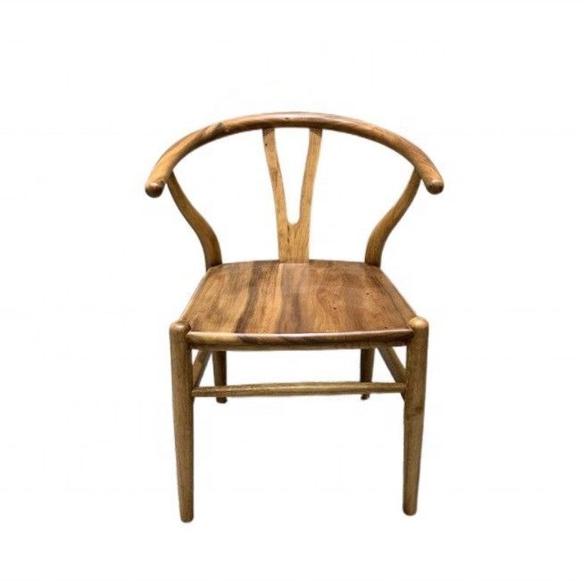 Y Restaurant Specific Solid Wood Dining Chair with NC/PU Paint and Wishbone Design
