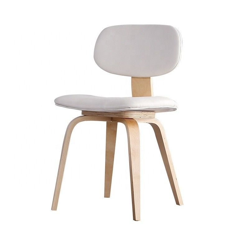 PU Leather Upholstered Fabric Oak Wood Dining Chair with Optional Dining Room Funiture Benefit