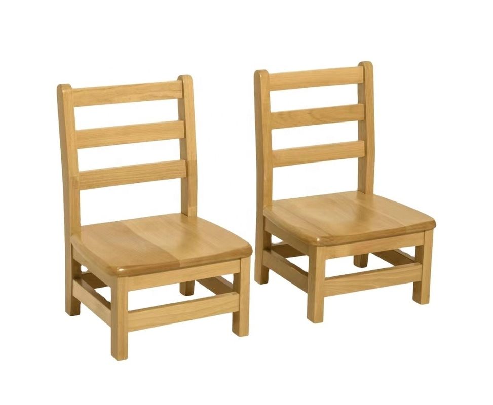 Guarantee Two Years Natural Wood Color Kids School Chairs Modern Kids Chairs for Customized Children Party and Kindergarten