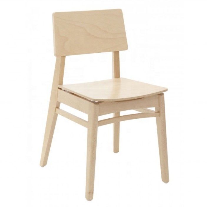 Home Furniture Nordic Style Solid Wood Dining Chair for Small Apartments Durable Design
