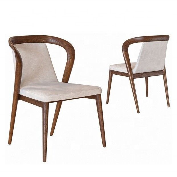 Apartment Nordic Solid Wood Dining Chair Modern Simple Negotiation Chair Leisure Armchair Style Leisure Chair